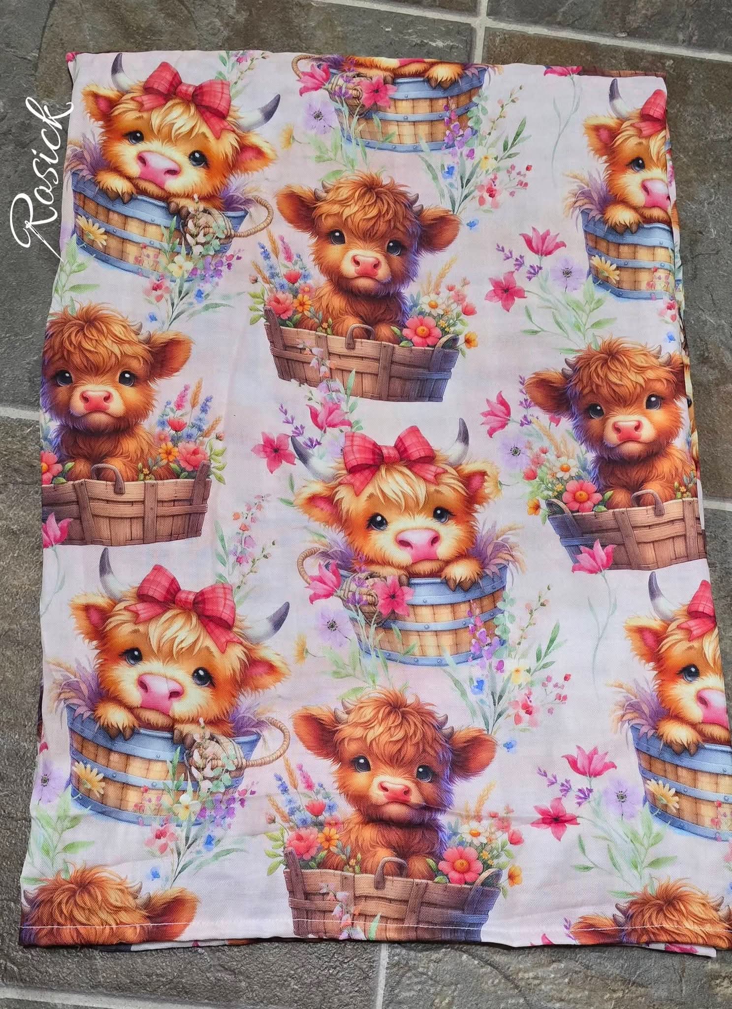 Vache dans son panier