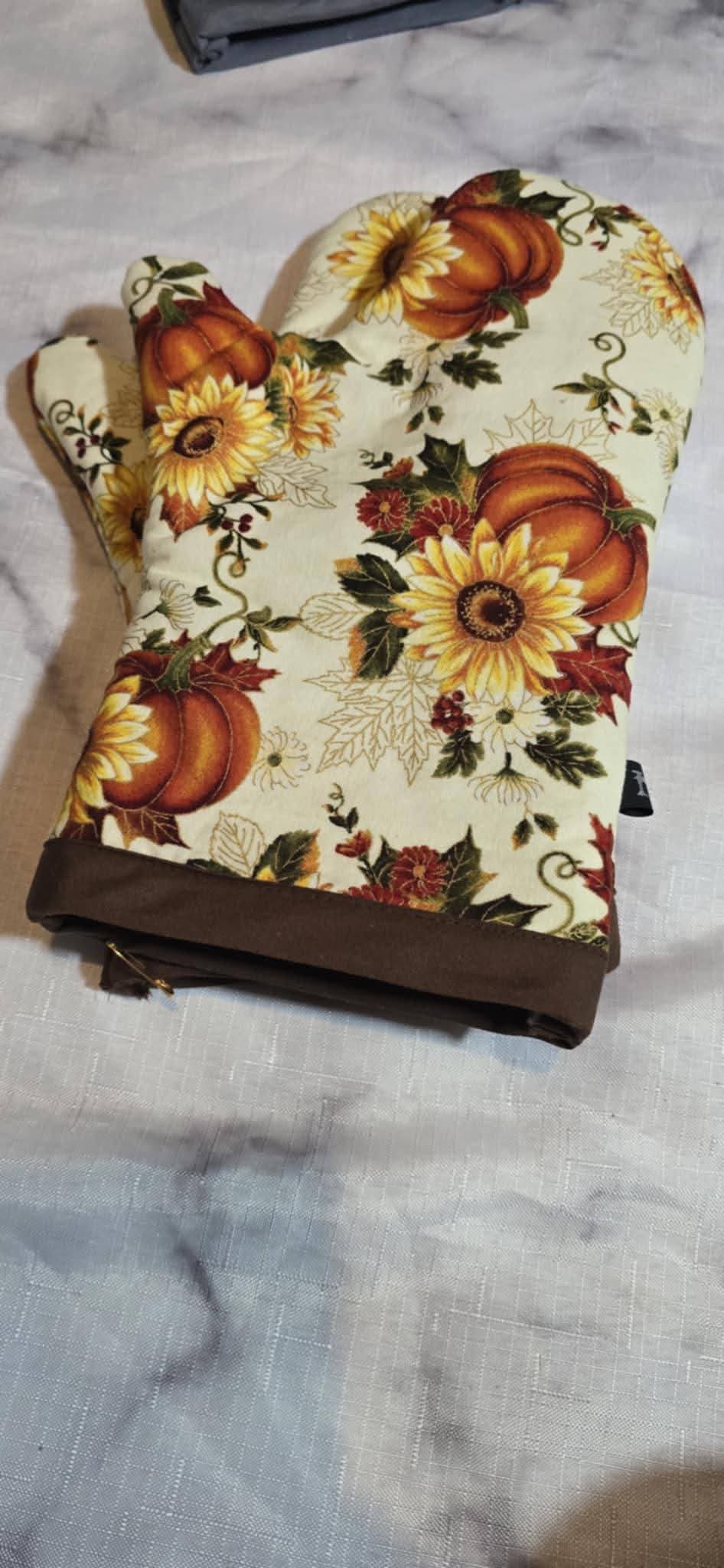 Mitaine à four citrouille