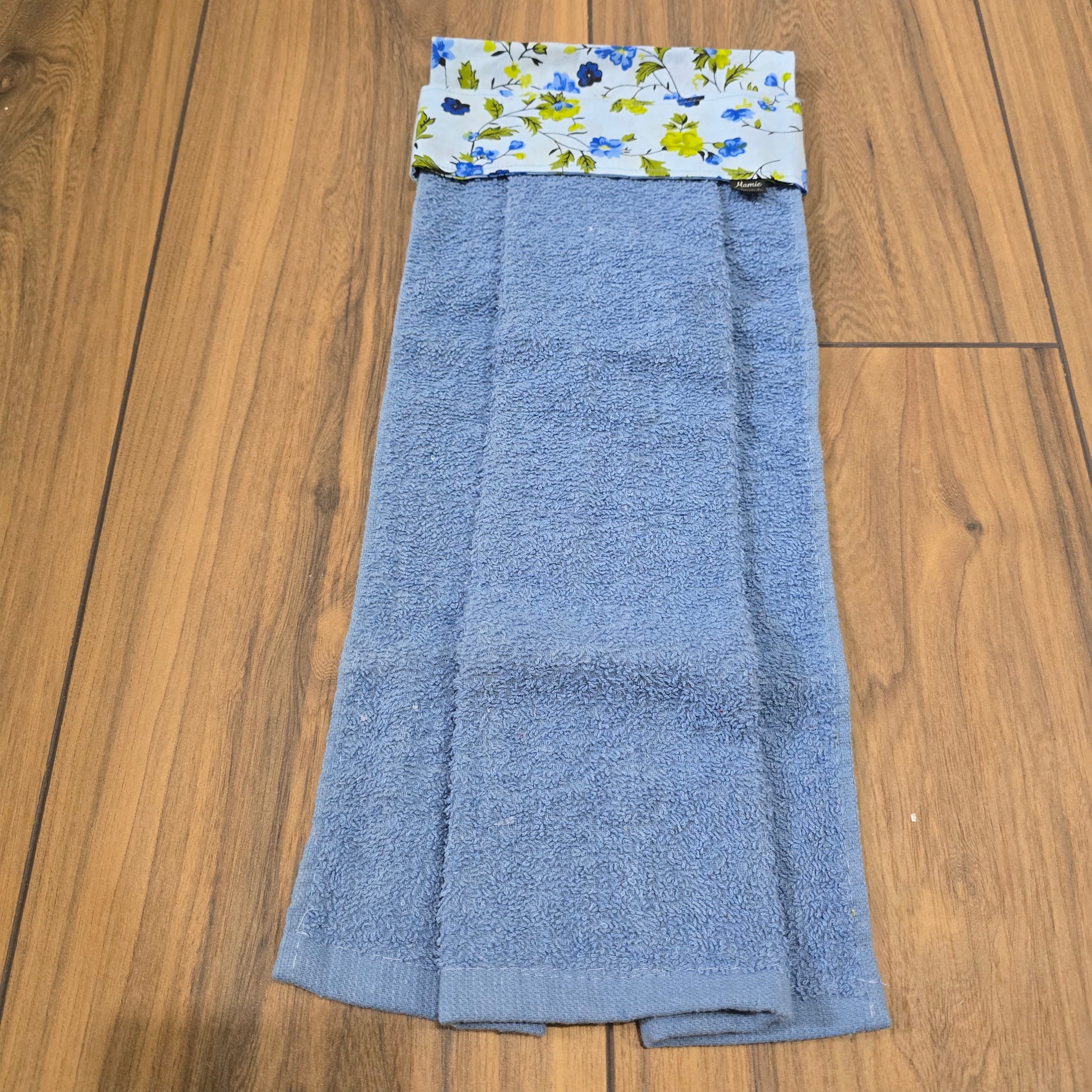 Fleur bleu essuie-mains