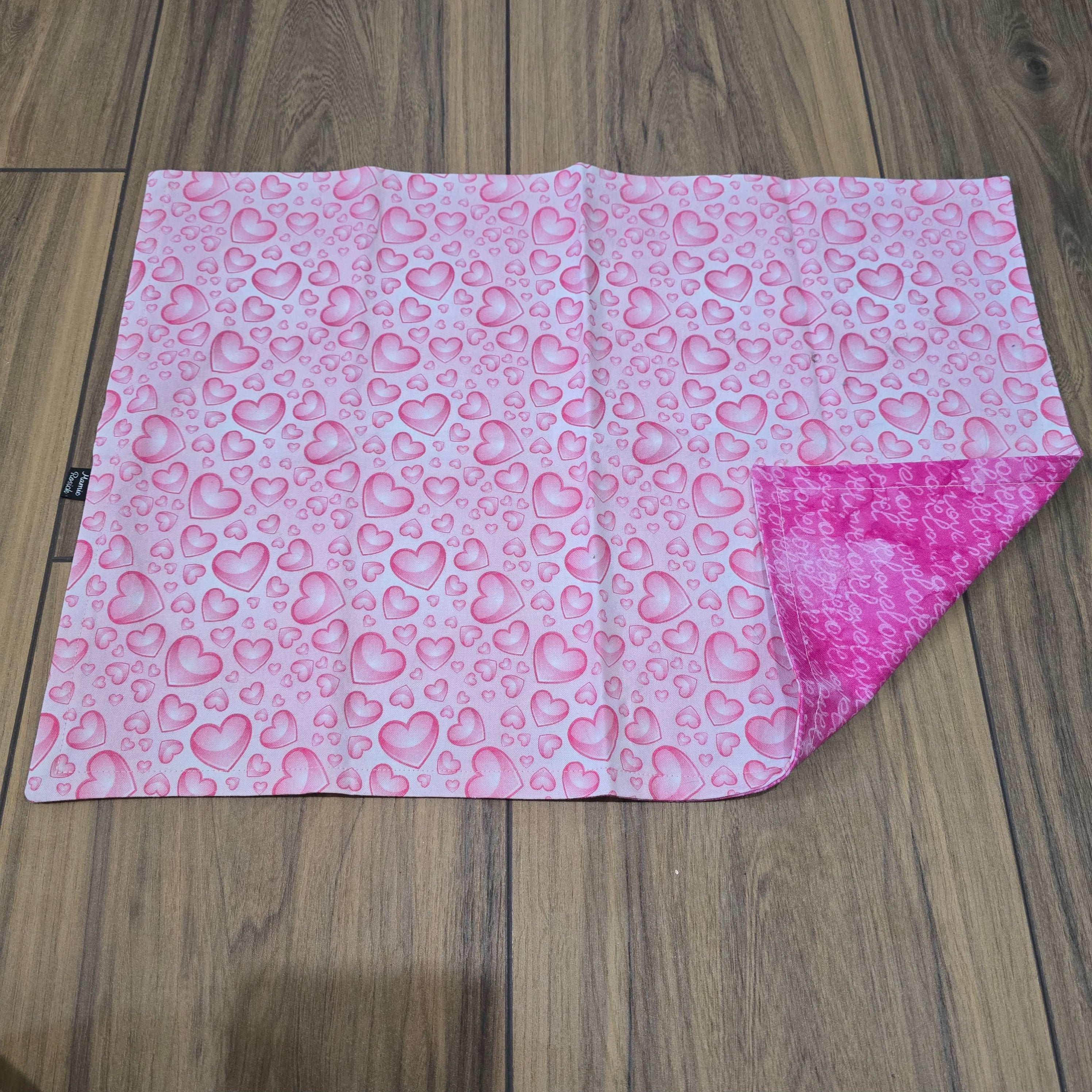 Ensemble 4 napperons coeur