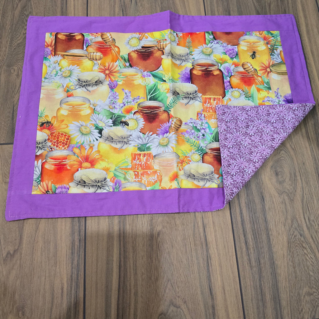 Ensemble napperon pot de miel