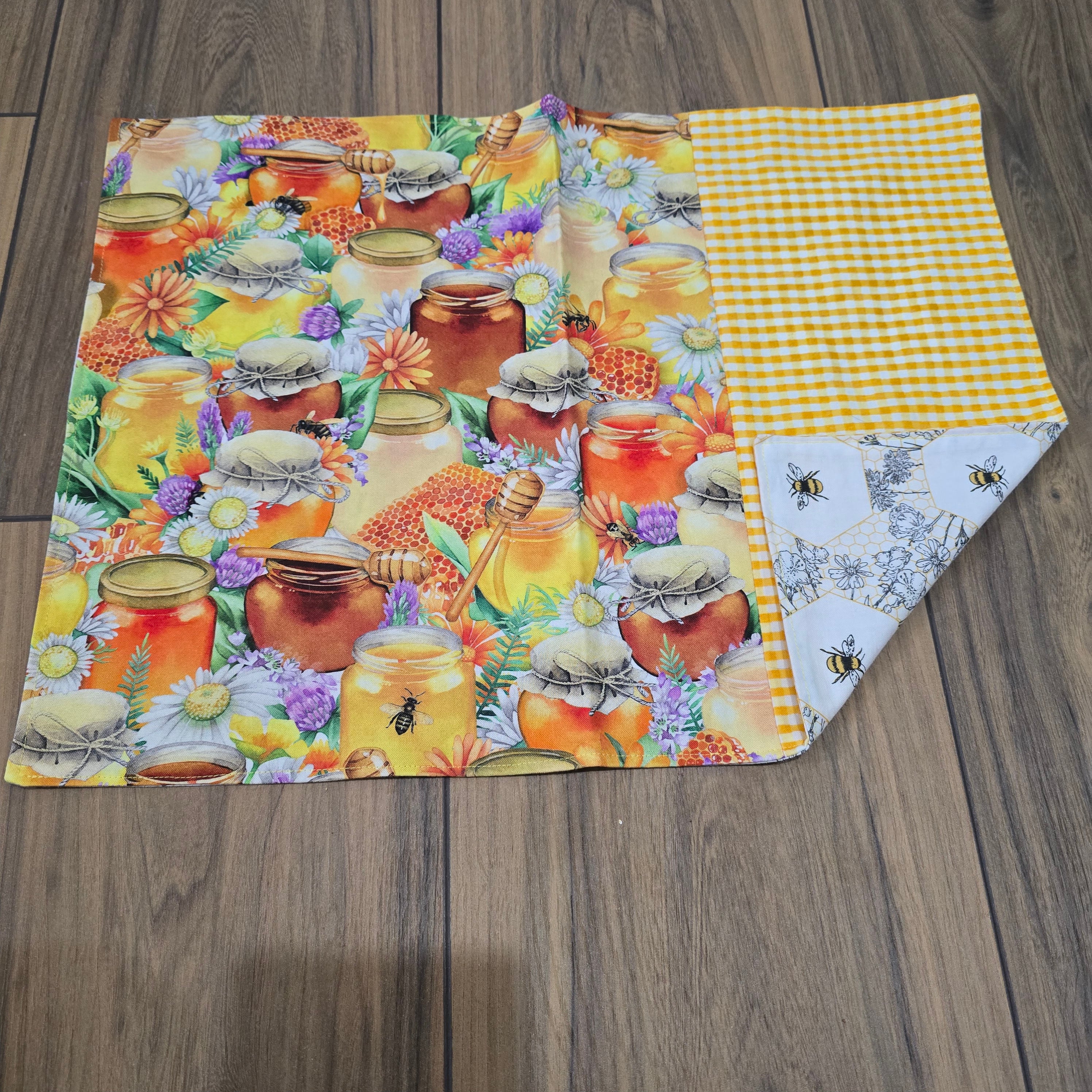 Ensemble napperon pot de miel