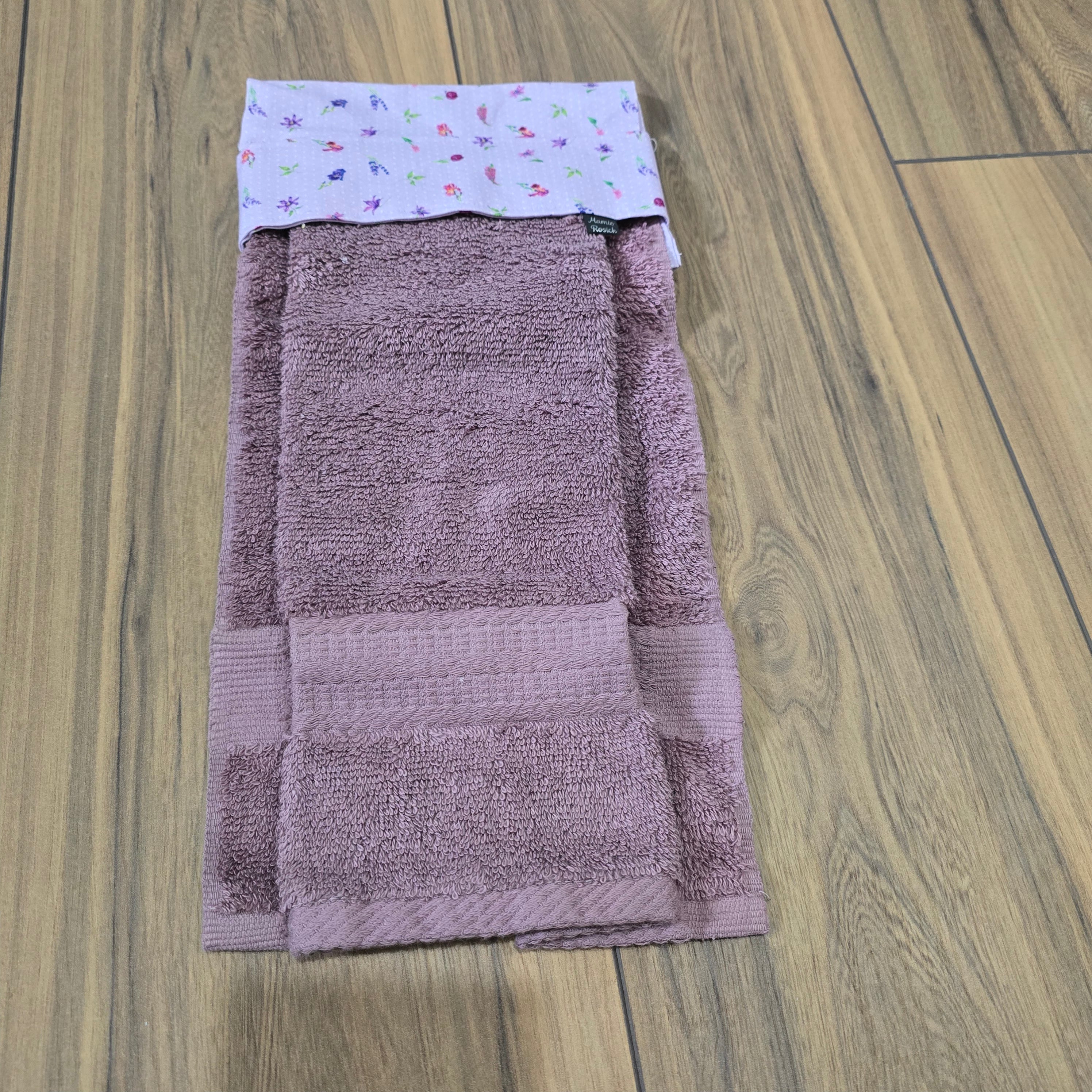 Fleur mauve essuie-mains